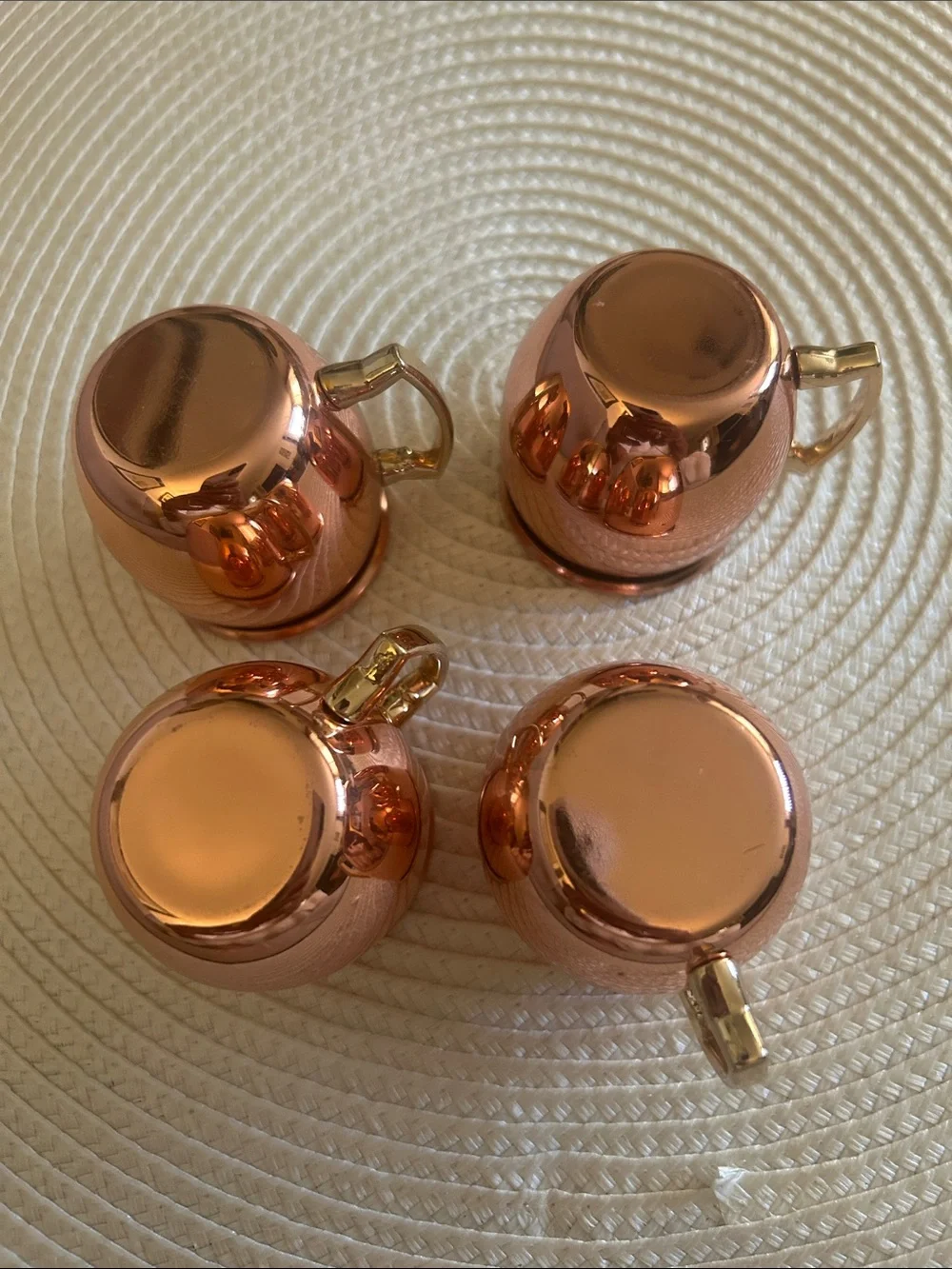 Copper Moscow Mule Shot Mug Set - 4-Pack